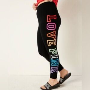 Like new Love Pink rainbow leggings